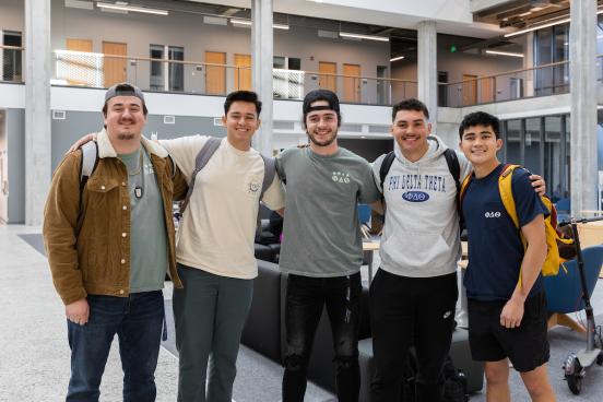 Students in Stevenson Hall